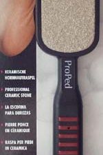 ProPed Ceramic Pumice Stone, 8½", assorted colors, blister package
